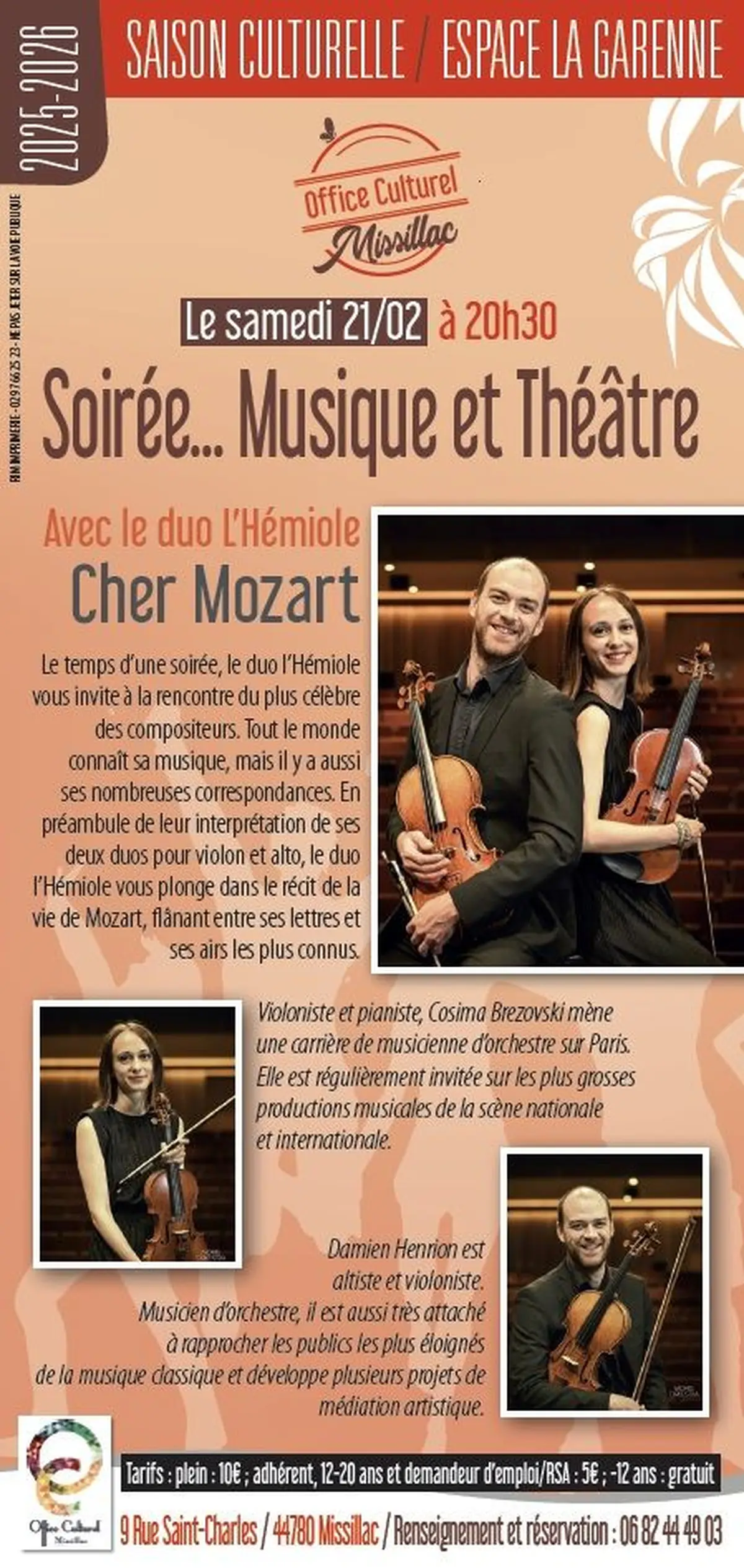 Cher Mozart...