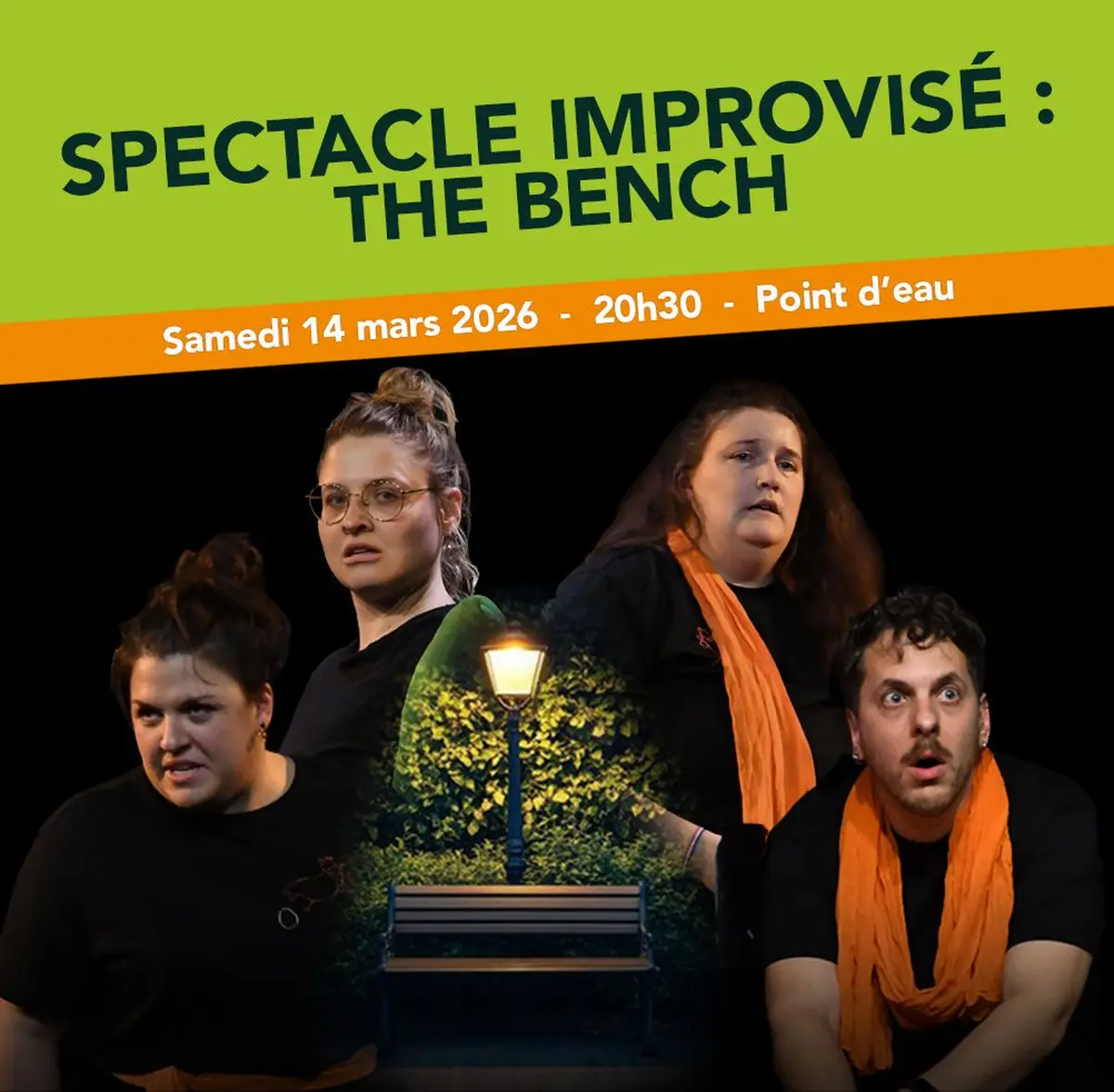 Spectacle d'improvisation  - Concept : THE BENCH