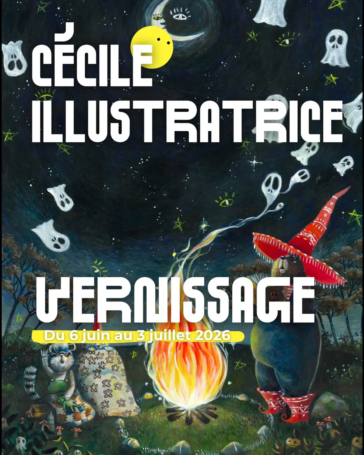 Vernissage Cécile Illustration