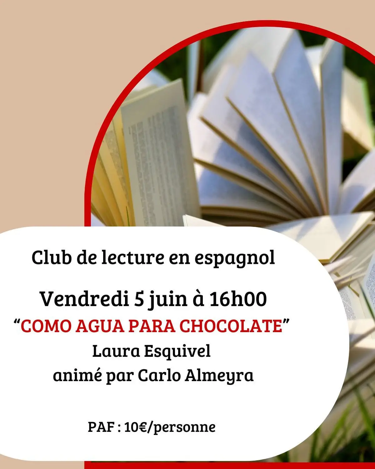 Club de lecture en espagnol : Como agua para el chocolate de Laura Esquivel