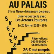 Repas et sketches en cascade