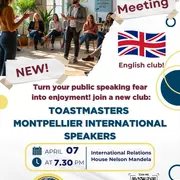 Lancement d'un club de prise de parole en anglais à Montpellier !