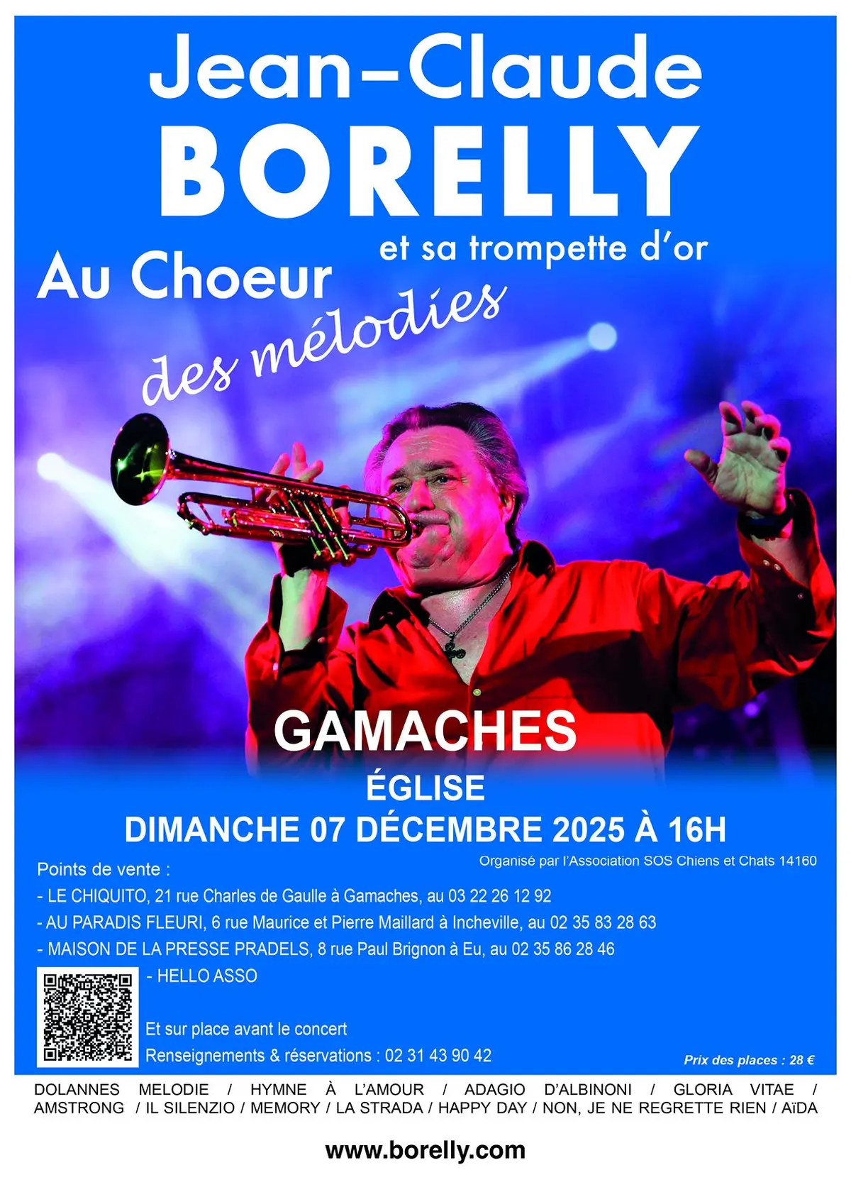 Jean-Claude Borelly et sa Trompette d'Or à Gamaches