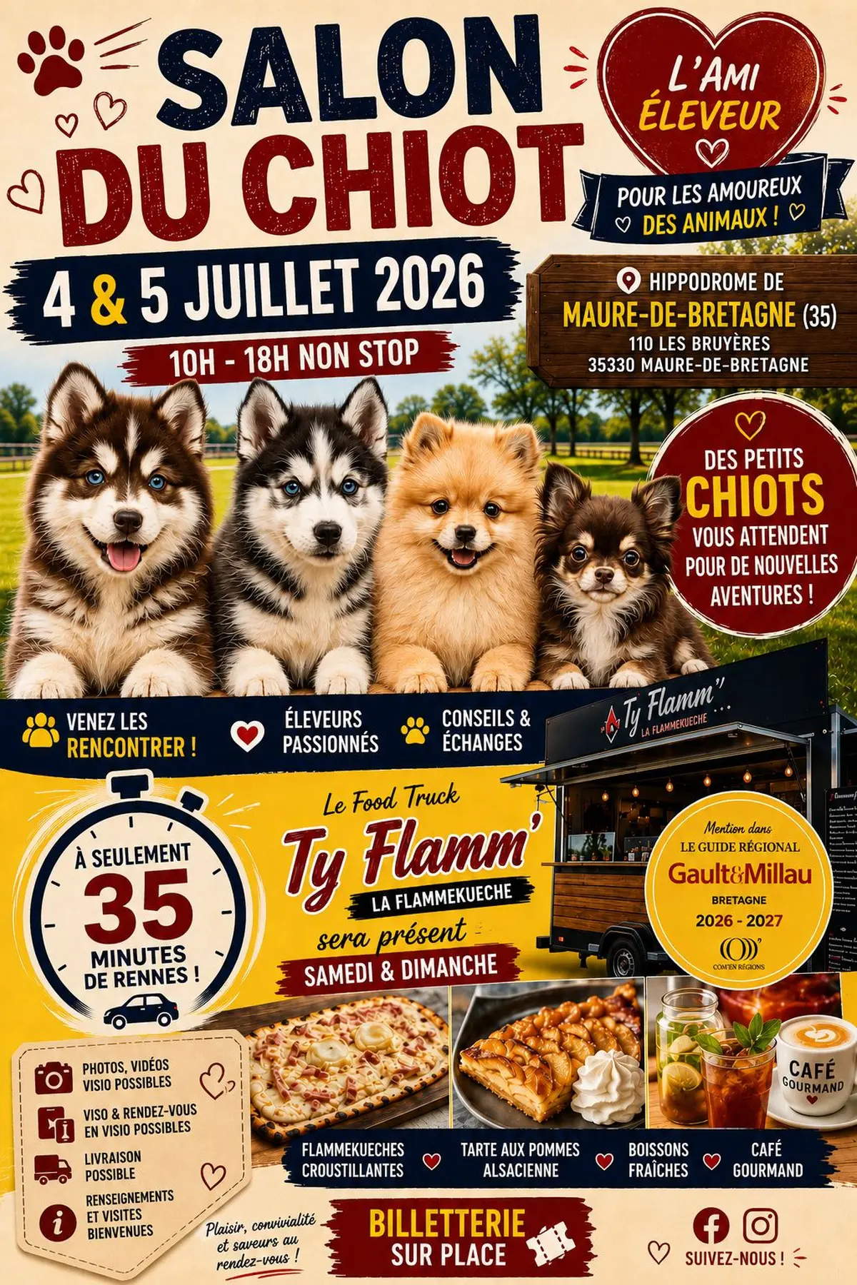 Salon du chiot aux portes de rennes