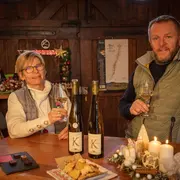 Dégustation de vins bio et saveurs de Noël