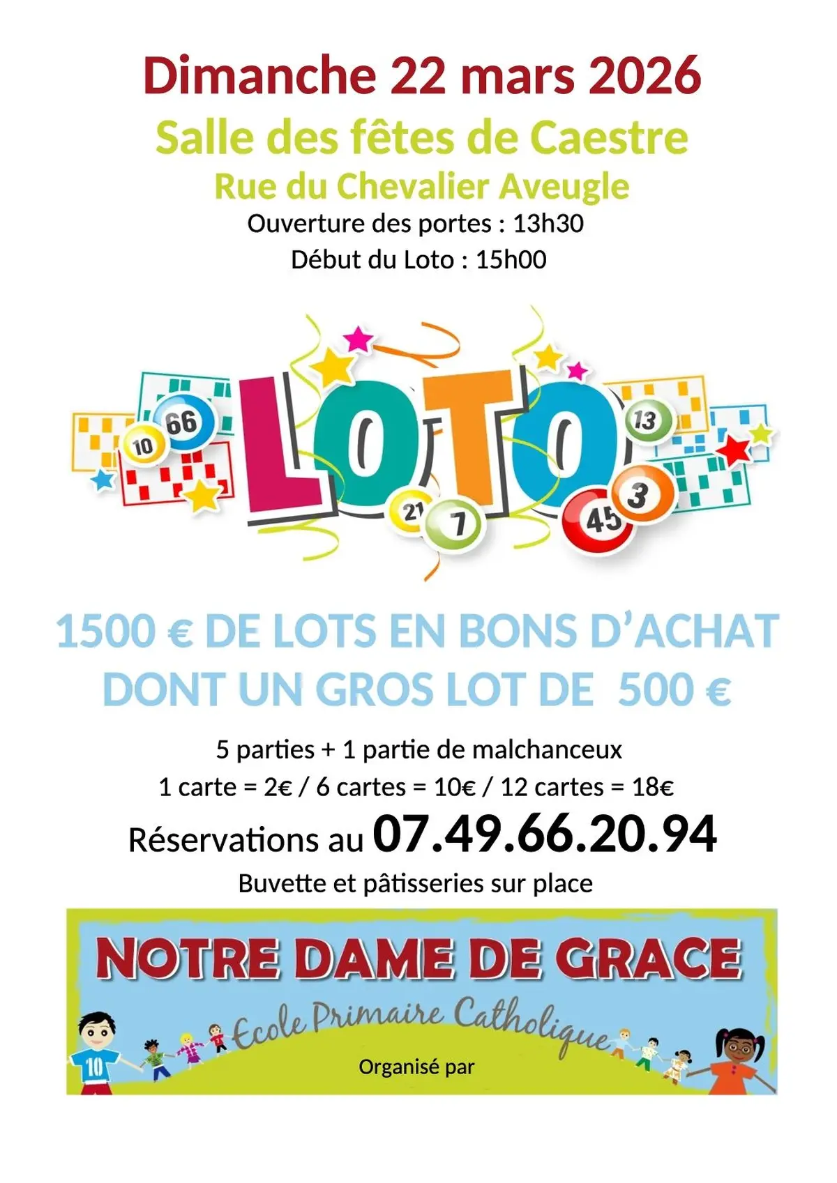 Loto - Ogec Notre dame de grâce