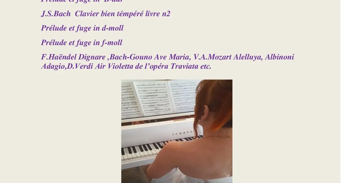 Concert piano et chant