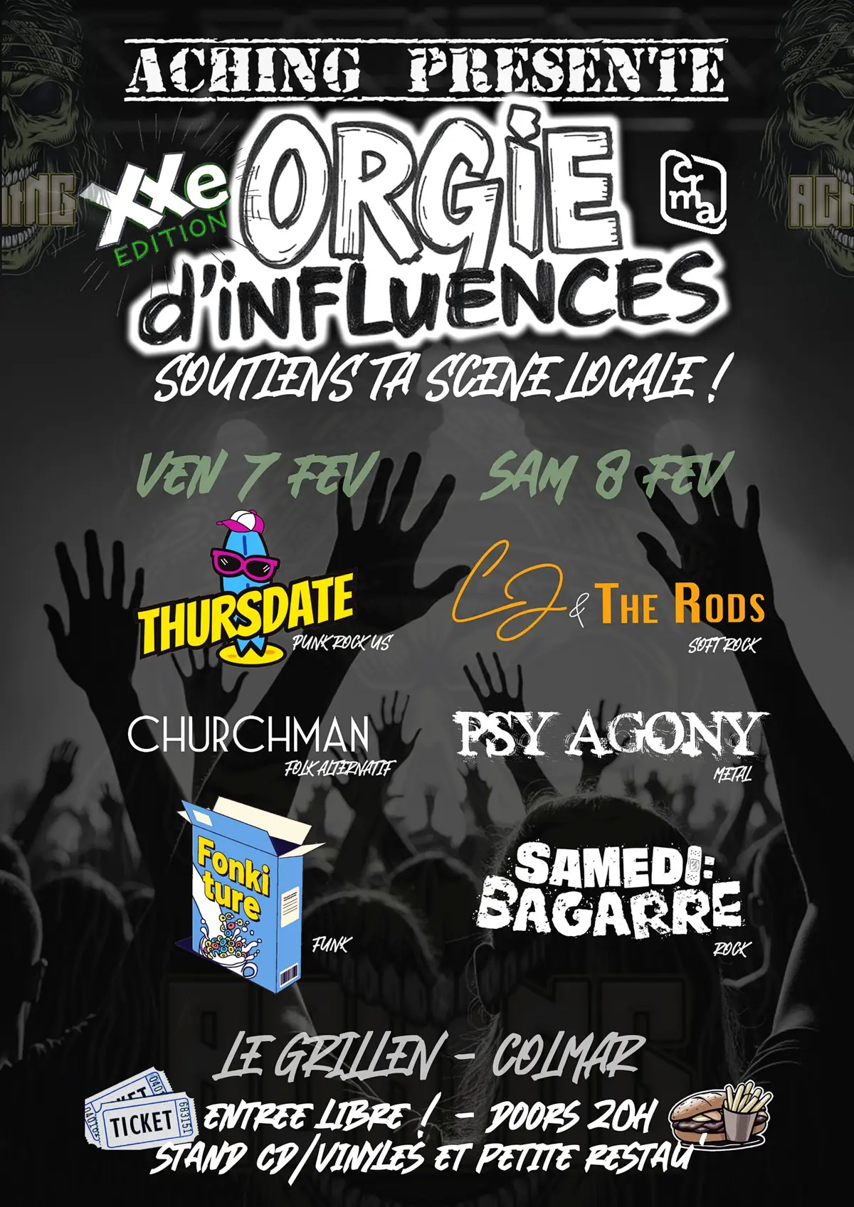 21ème festival Orgie d'influences - Le Grillen, Colmar