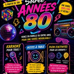 Soirée Années 80 au Buffalo Grill Sausheim–Karaoké, activités pour les enfants !