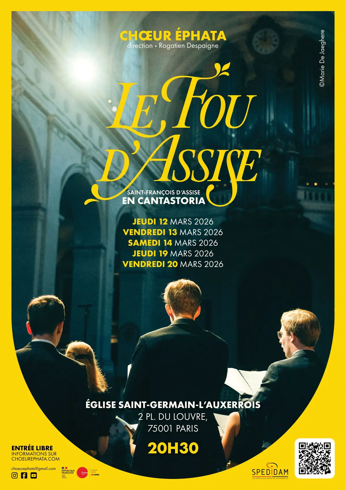 Chœur Éphata - Le Fou d'Assise en cantastoria