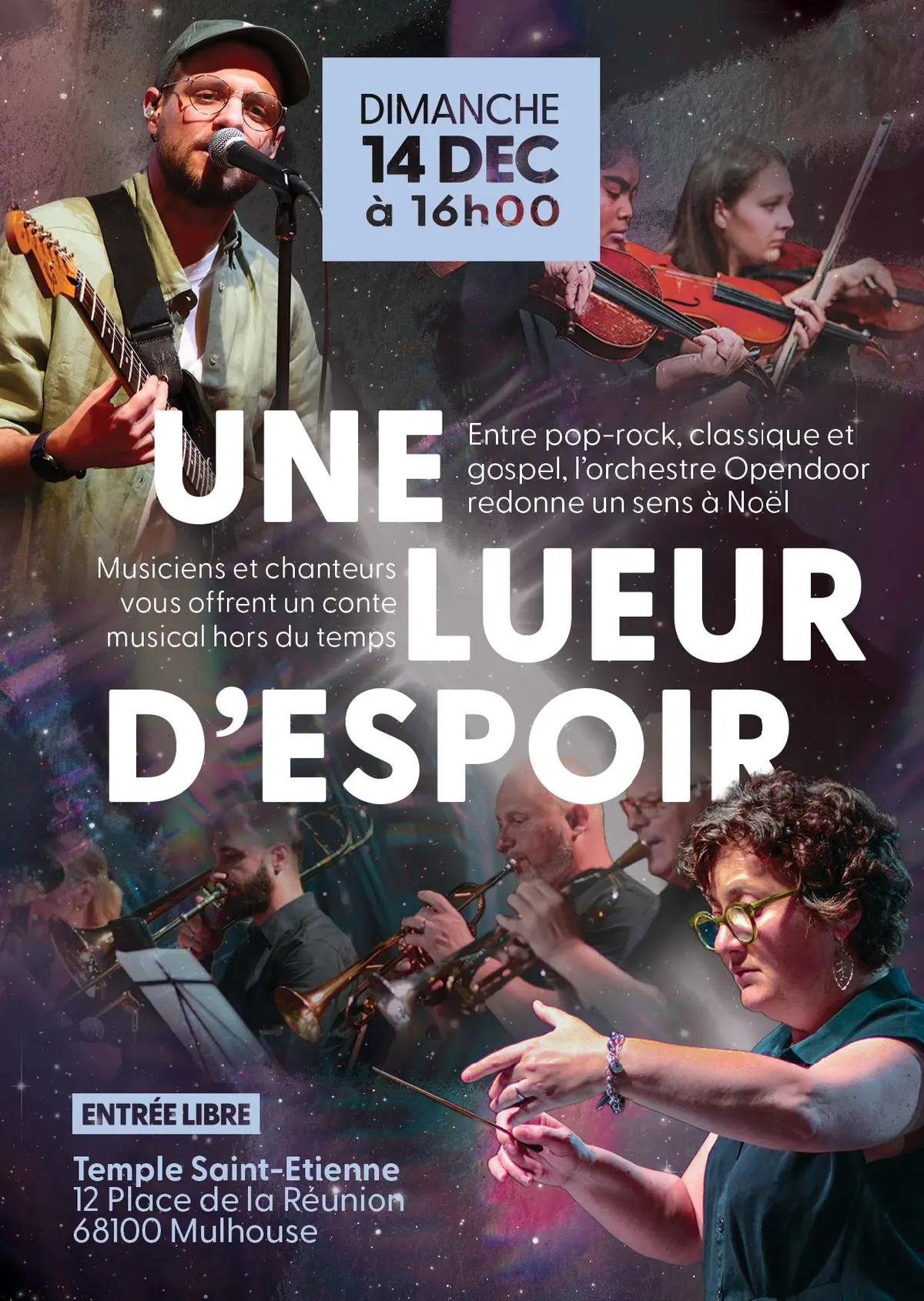 Concert de Noël - Une lueur d'espoir - Avec l'orchestre Opendoor