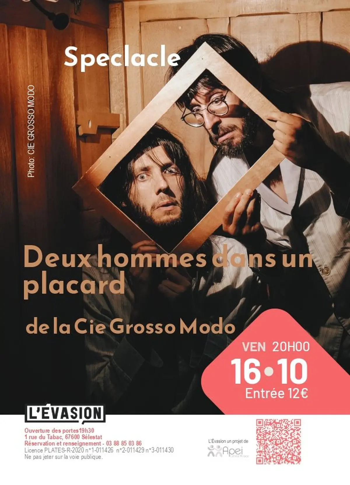 Spectacle : Deux hommes dans un placard  de la compagnie La Grosso Modo