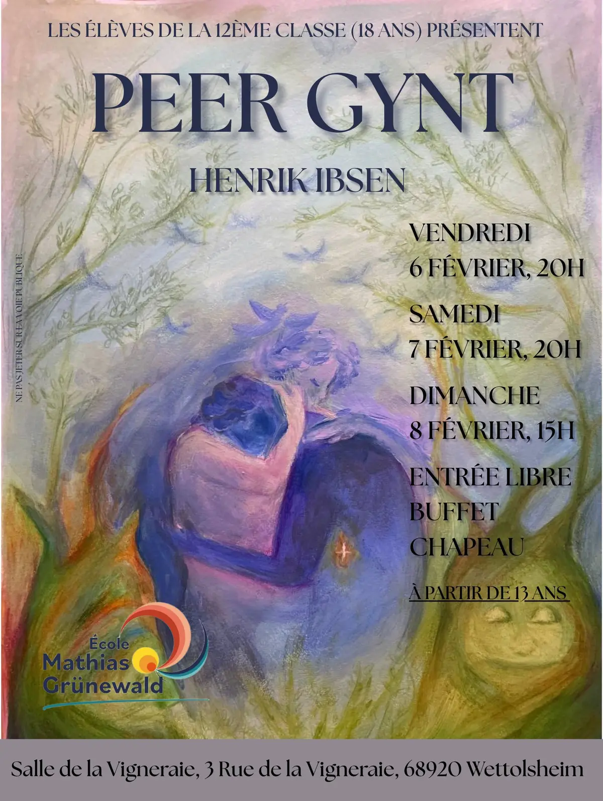 Pièce de théâtre de la 12e classe de l'école Mathias Grünewald 