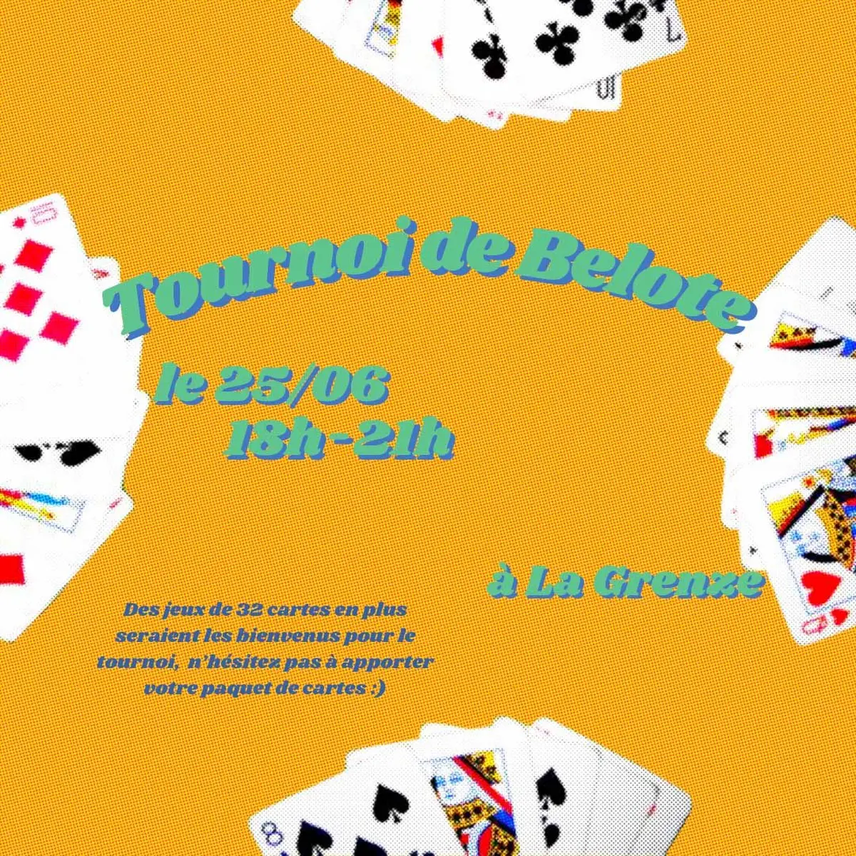 Tournoi de Belote à La Grenze
