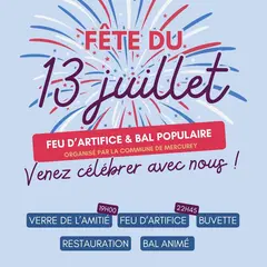Fête du 13 juillet à Mercurey