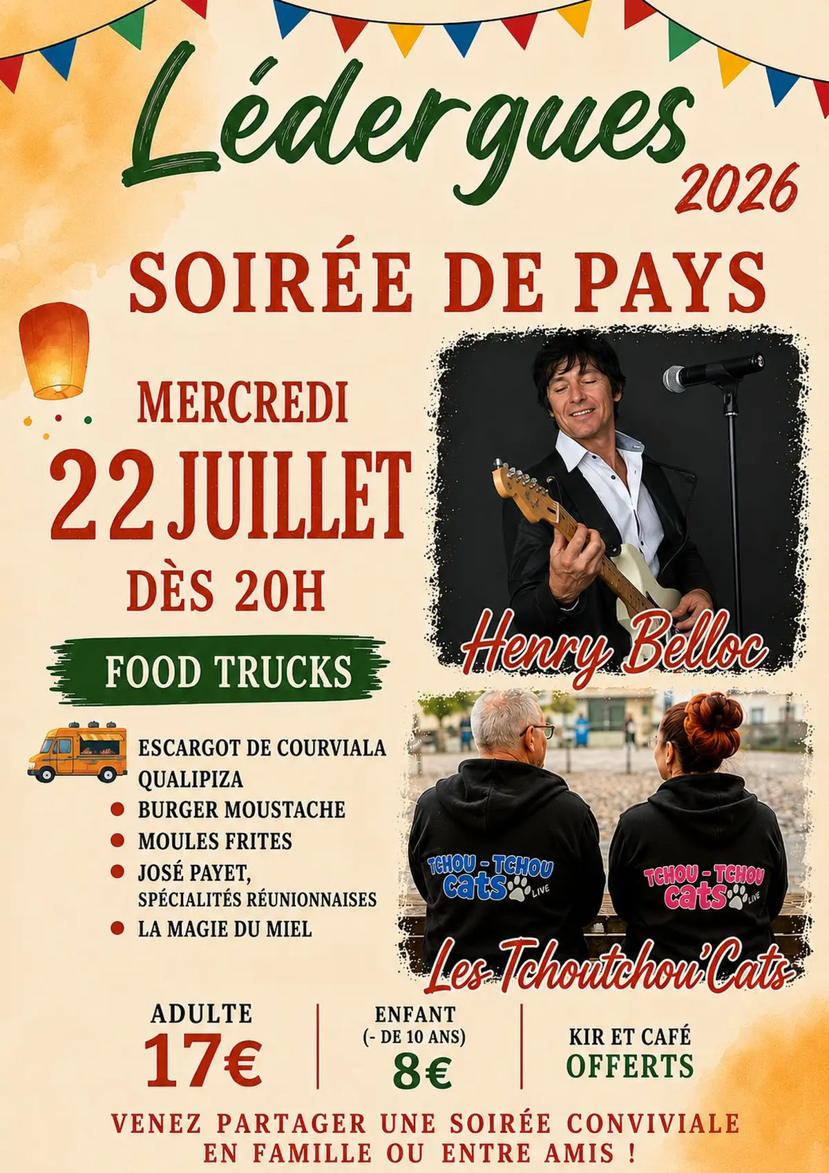 Soirée Food Trucks à Lédergues