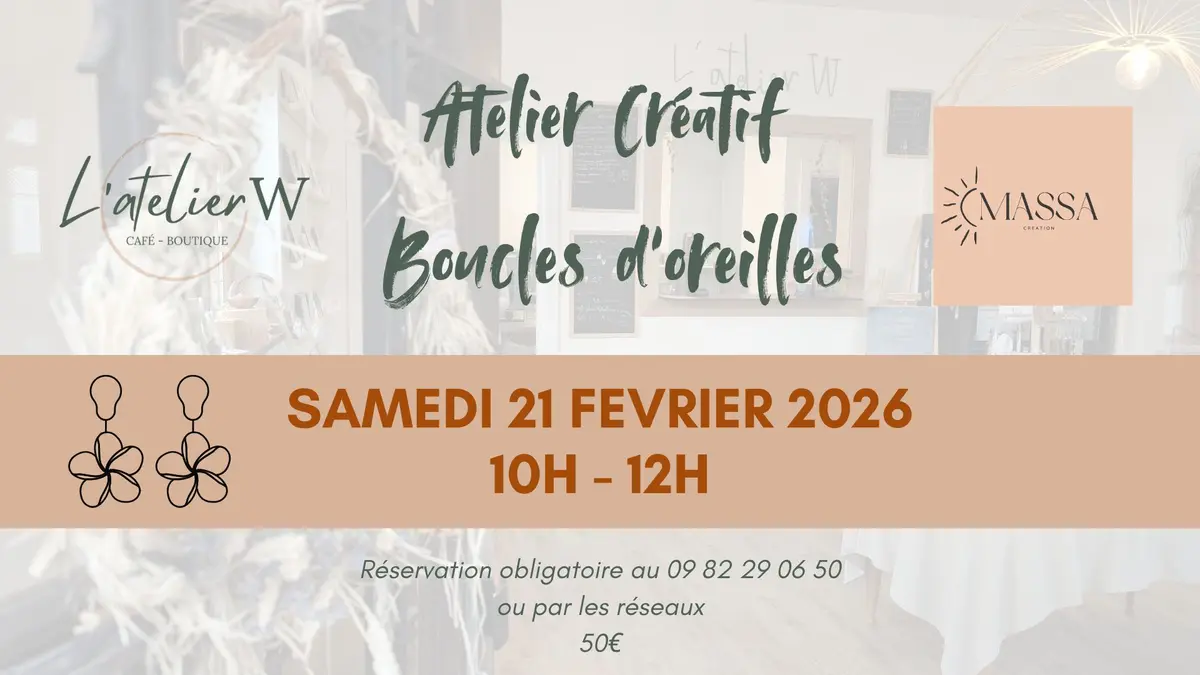 Atelier - création de boucles d'oreilles