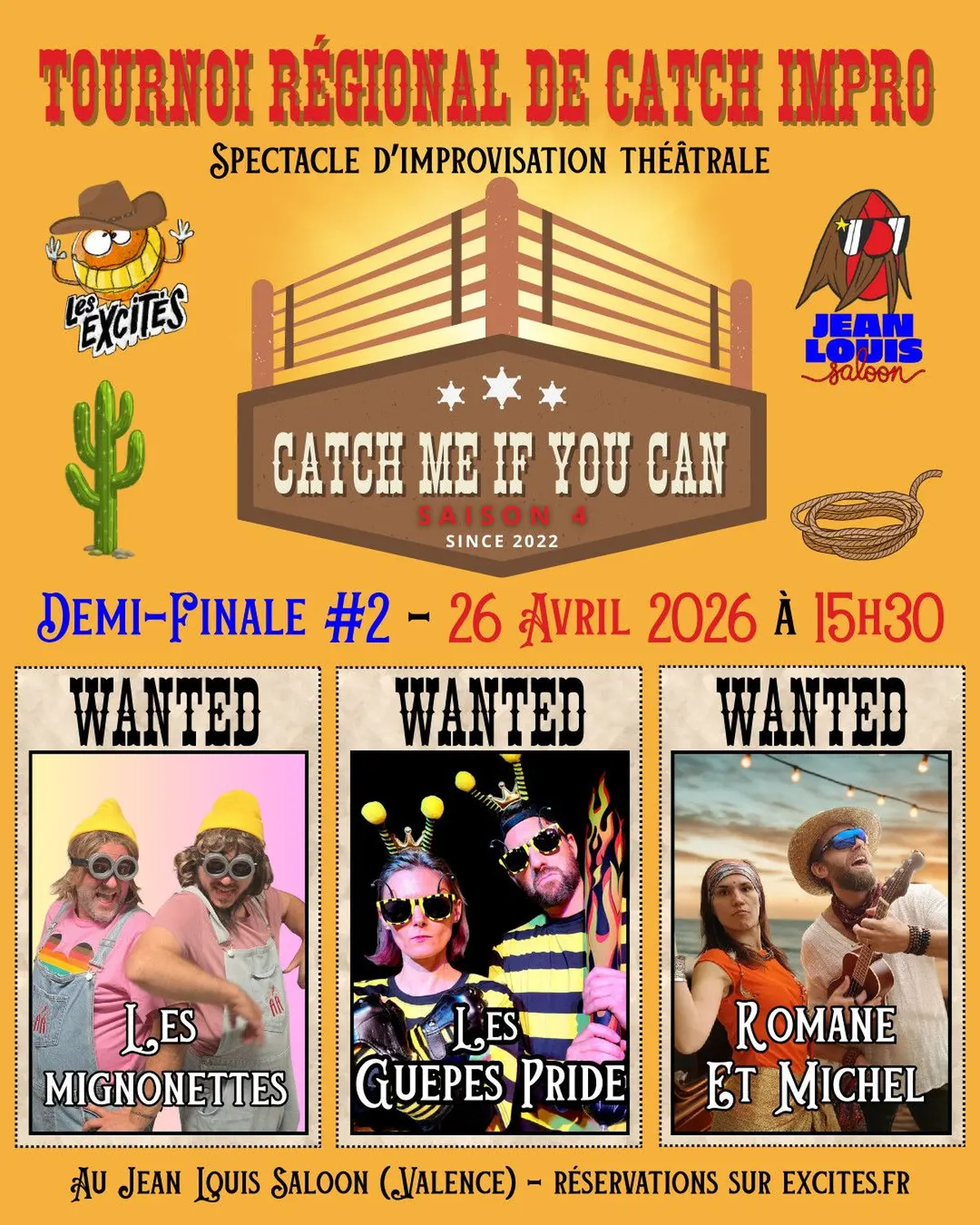 Tournoi d'impro : Catch me il you can ! - Demi-finale 2