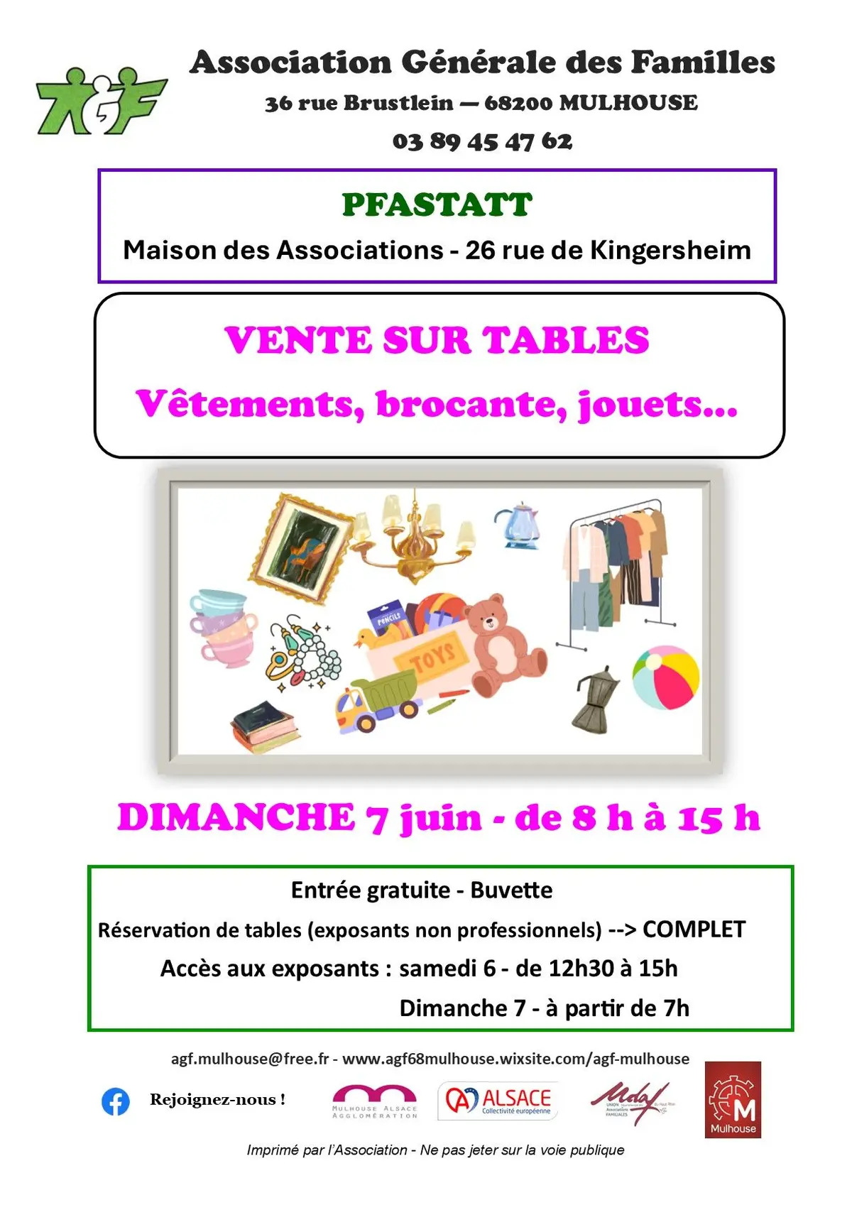 Vente sur table
