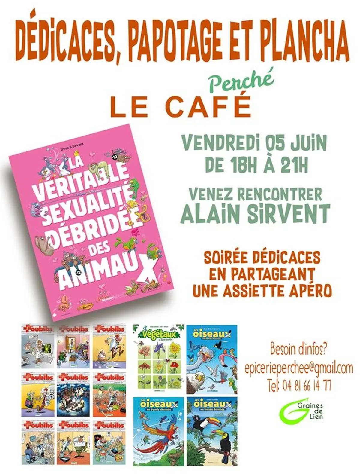 Rencontre & dédicace avec Alain Sirvent