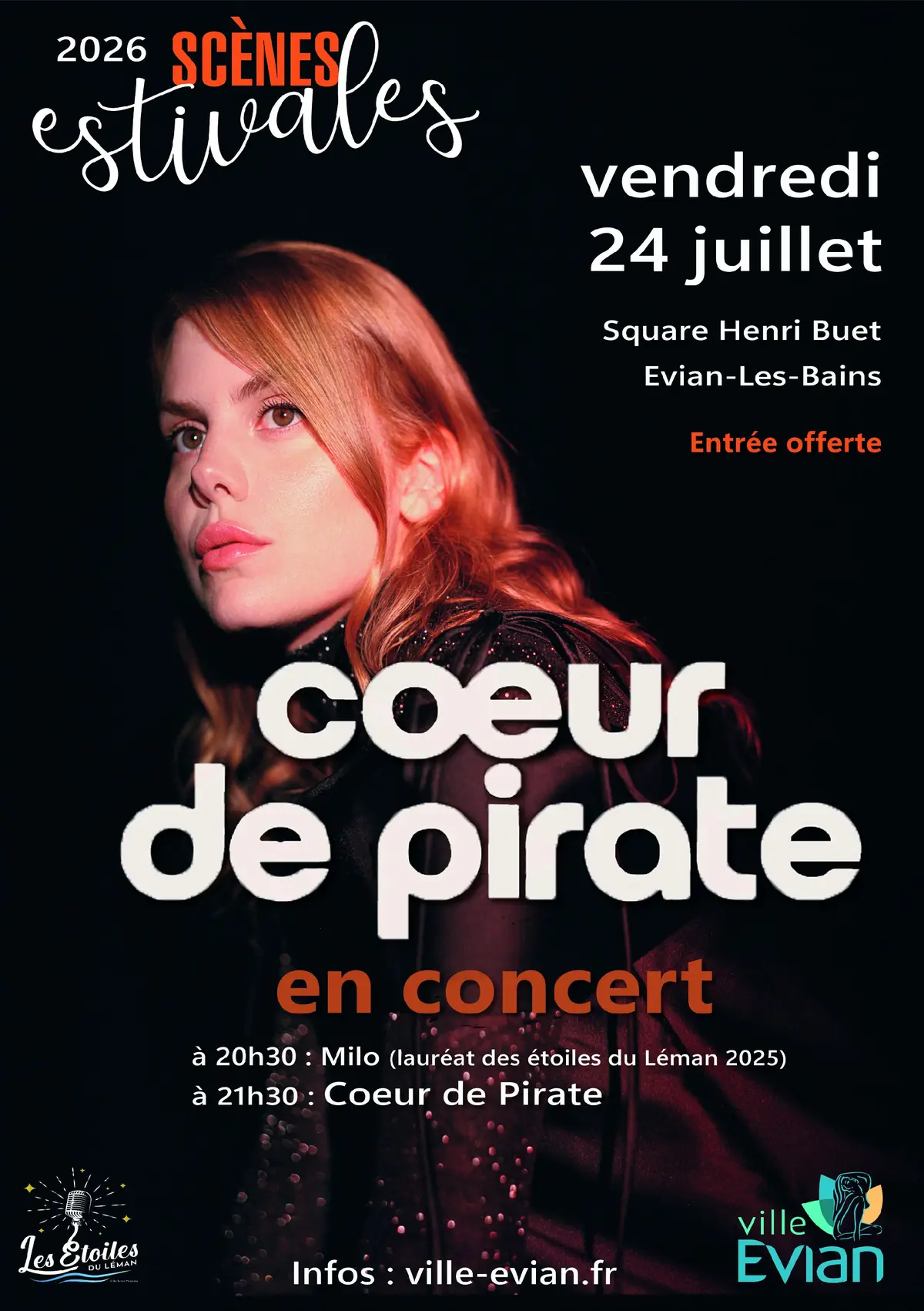 Coeur de Pirate en concert + Milo en 1ère partie
