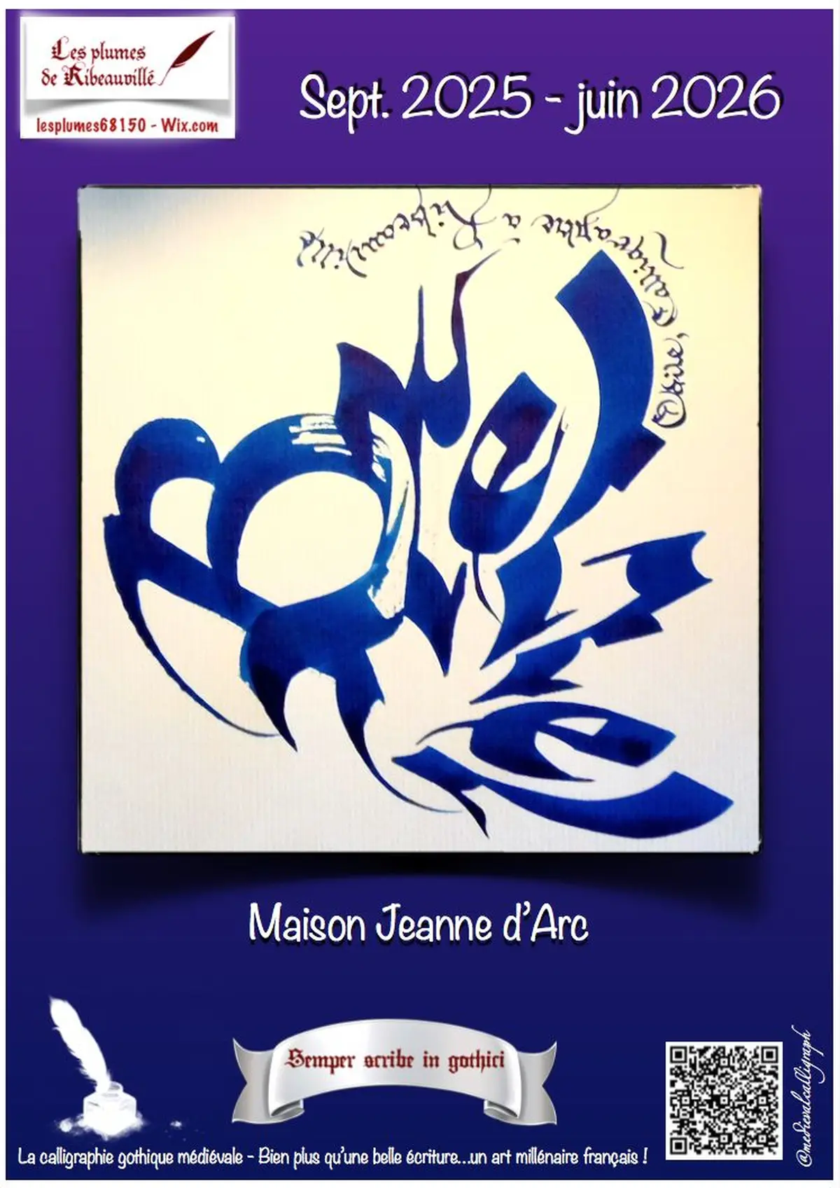 X° Année d'ateliers de calligraphie gothique - Les plumes de Ribeauvillé