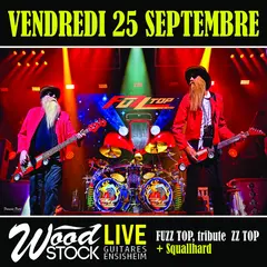 Fuzz Top, tribute to ZZ Top + Squallhard chez Wood Stock Guitares Ensisheim