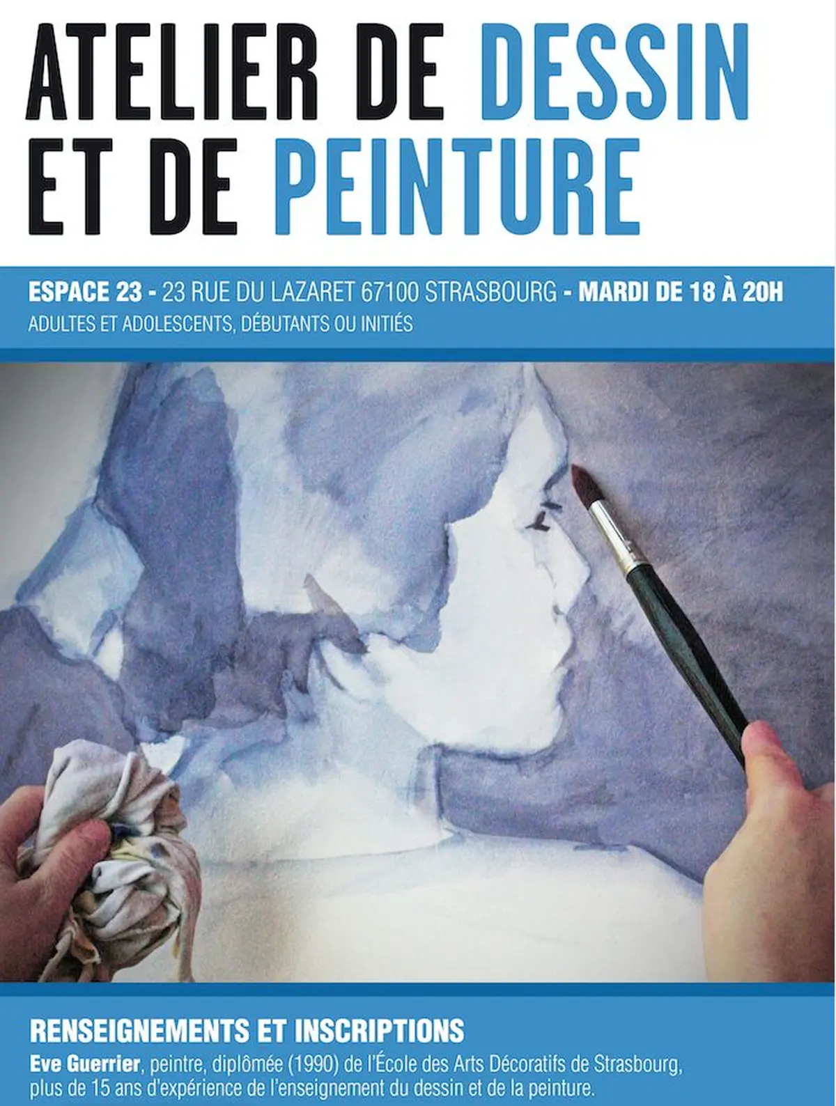 Atelier de dessin et de peinture à Strasbourg-Neudorf