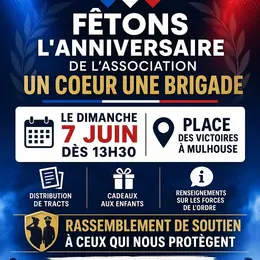 Mini fête en faveur des forces de l'ordre