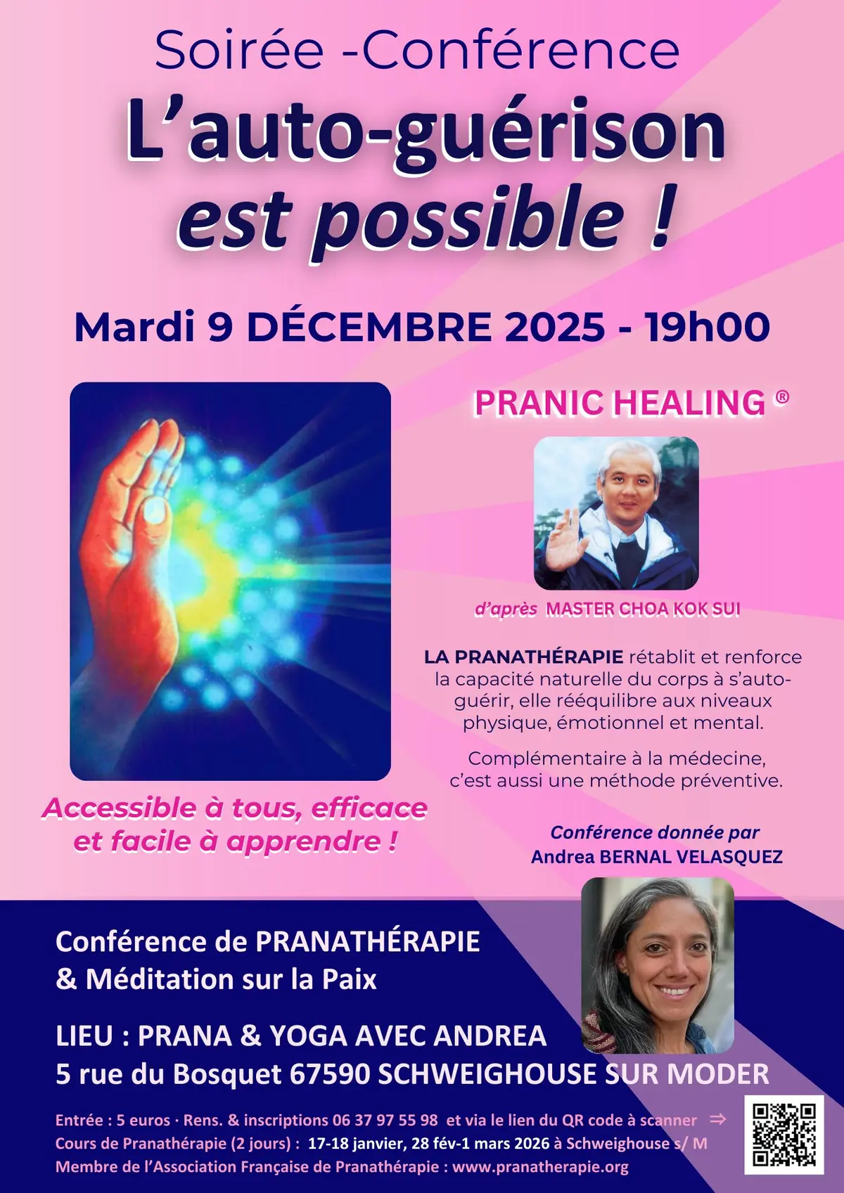 L'auto-guérison est possible ! Soirée - conférence sur la Pranathérapie de GMCKS