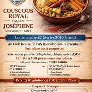 Couscous Royal façon Joséphine sur place ou à emporter Dimanche 22 Février 2026