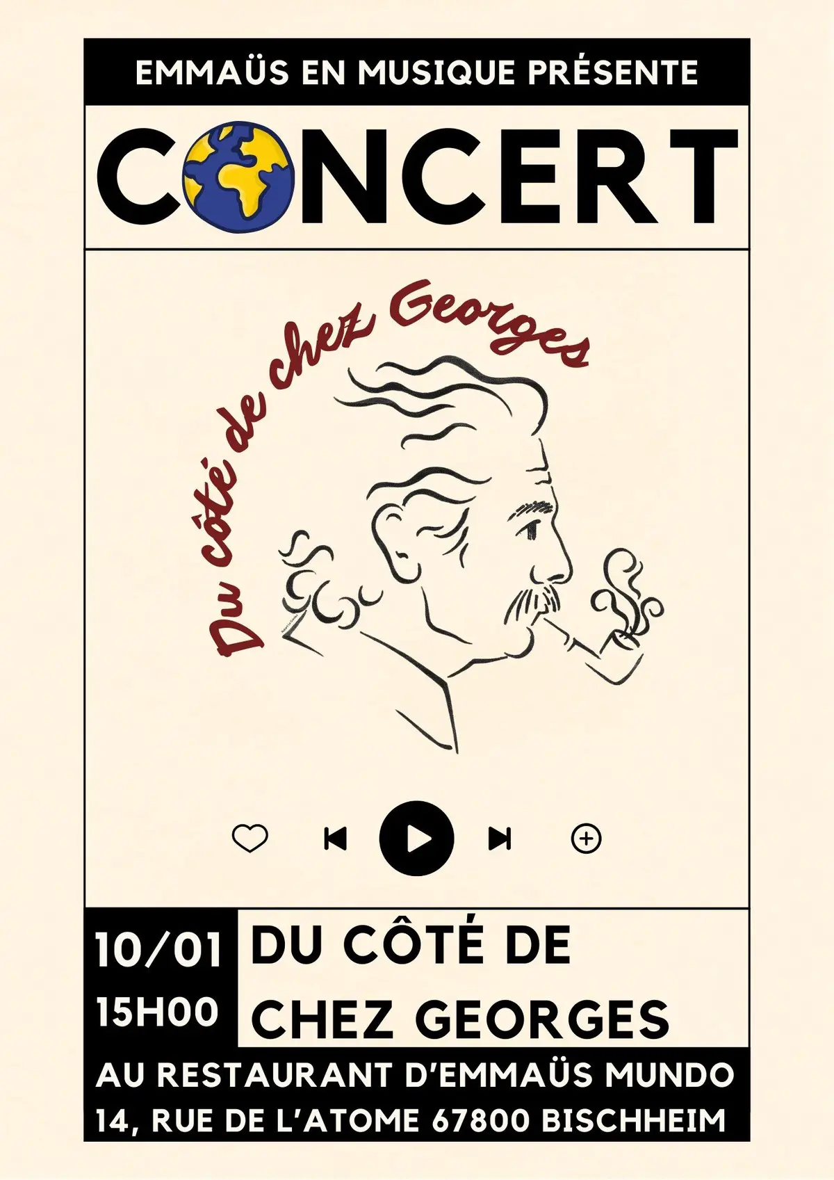 Concert du groupe Du côté de chez Georges