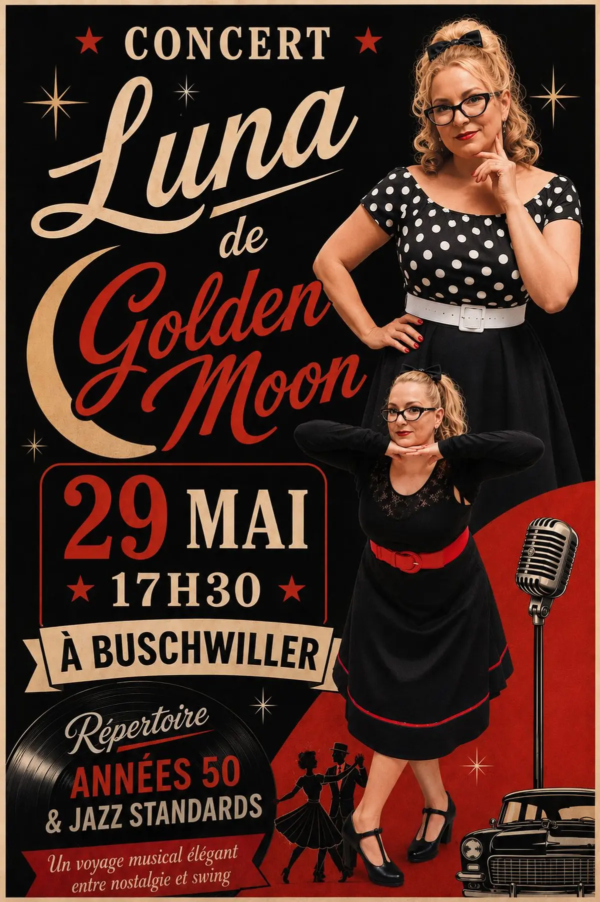 Soirée Rétro et Jazz avec Luna de Golden Moon