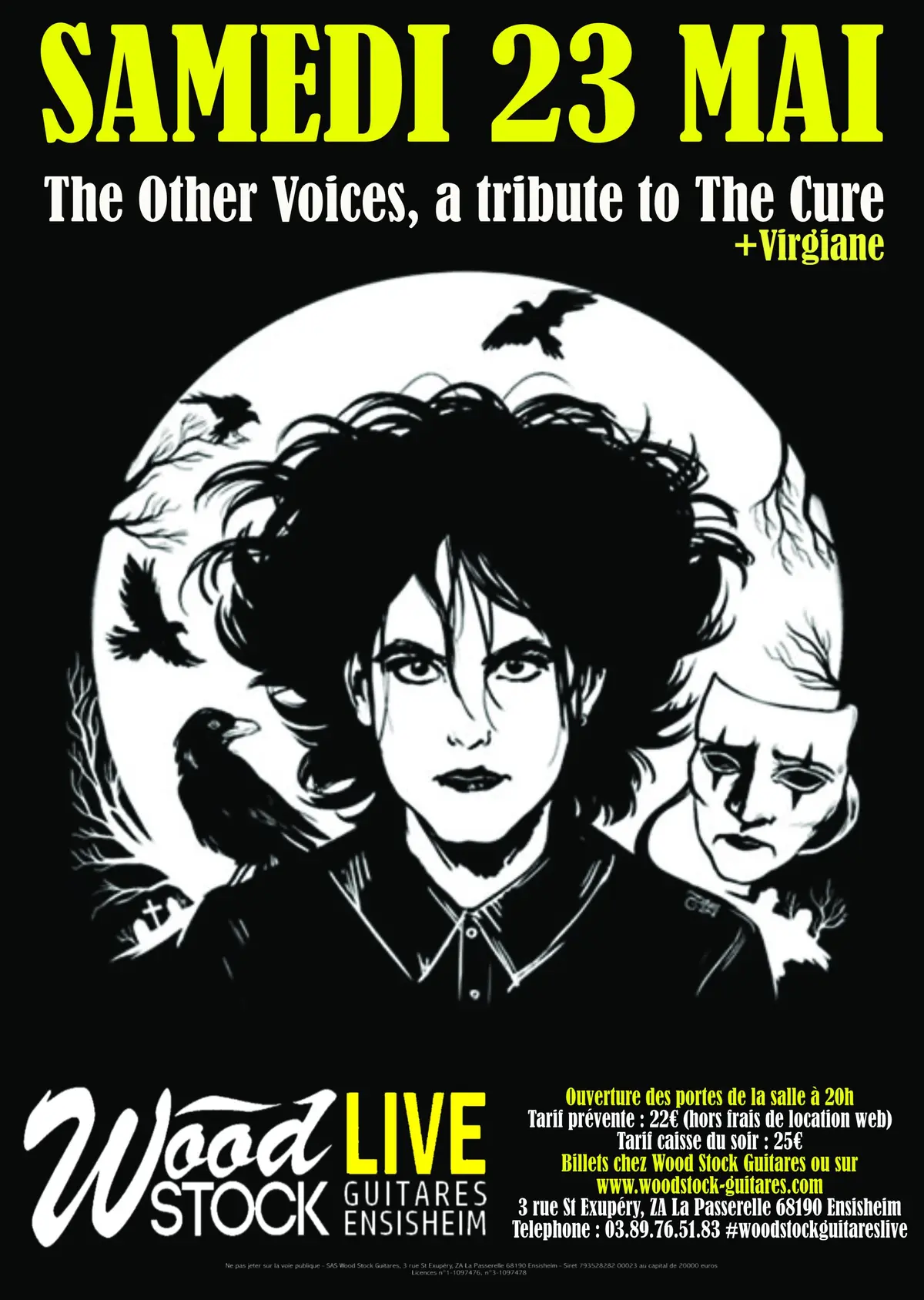 The Other Voices, tribute to The Cure + Virgiane chez Wood Stock Guitares