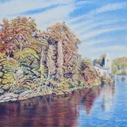 L'île Barbe vue de Caluire