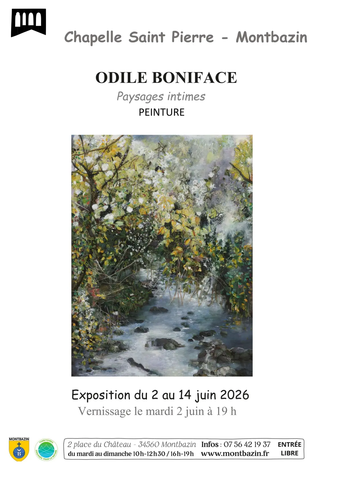 Exposition Paysages intimes, Odile BONIFACE
