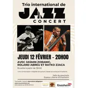 Concert trio international de jazz