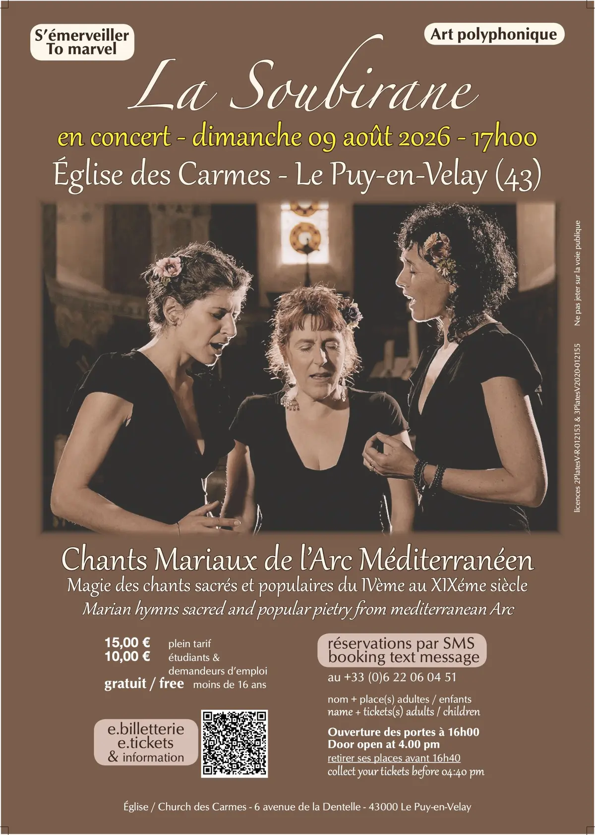 La Soubirane Chants mariaux de l'Arc méditerranéen S'émerveiller - polyphonies