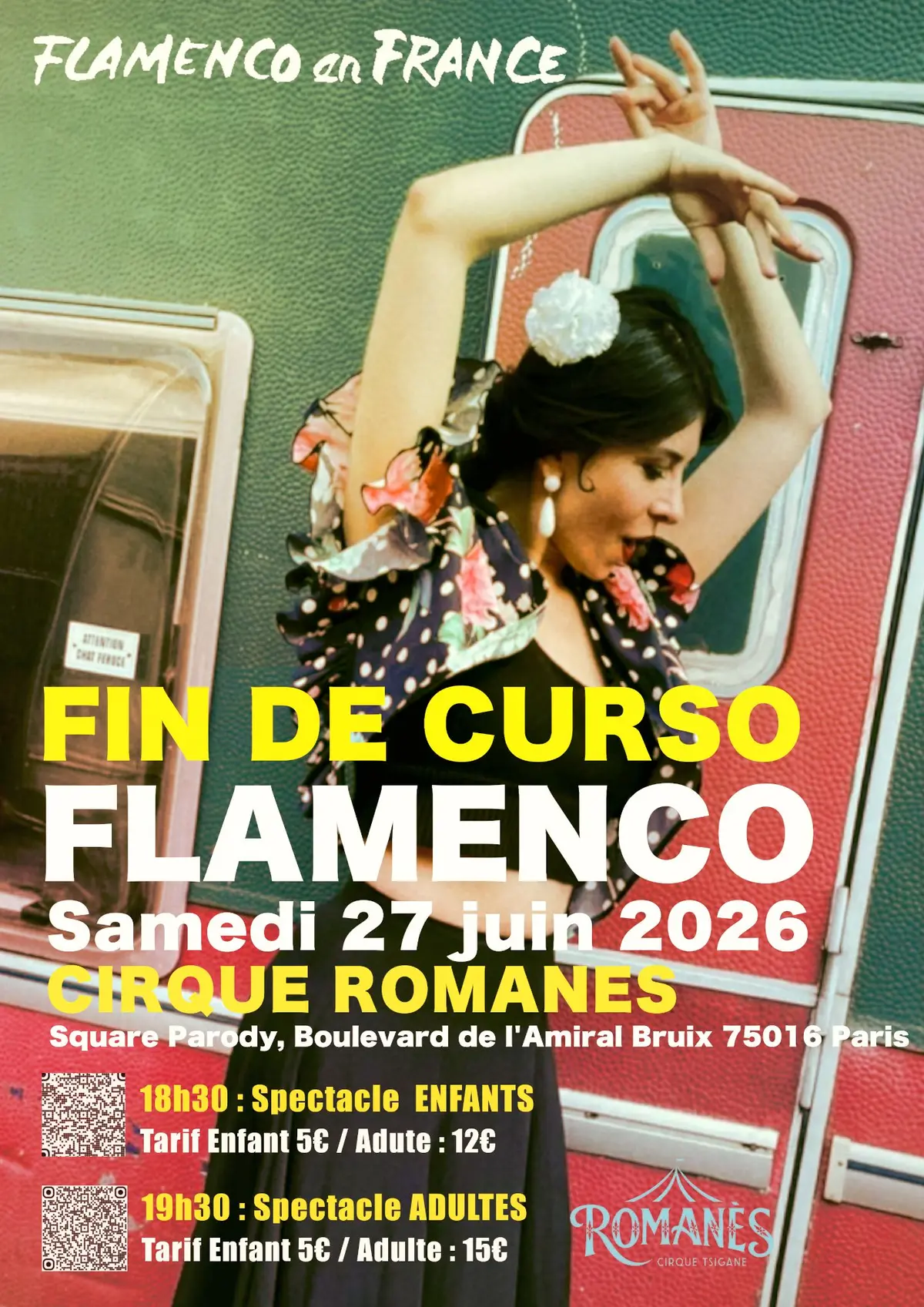 Spectacle des élèves de Flamenco en France