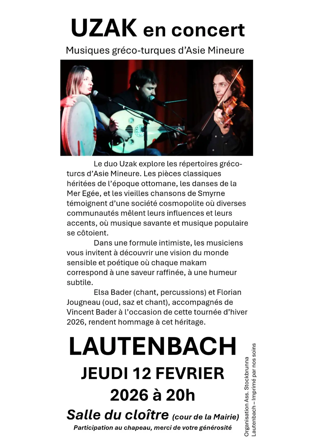 UZAK - Musiques gréco-turques d'Asie Mineure