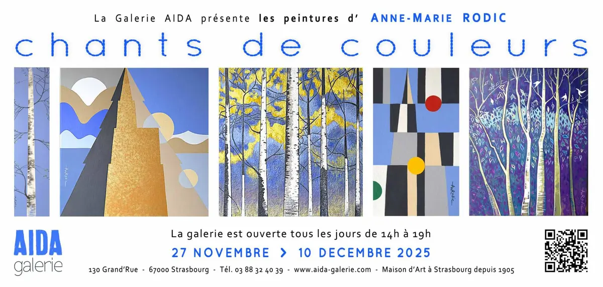 Exposition « Chants de couleurs »  d' Anne-Marie Rodic  