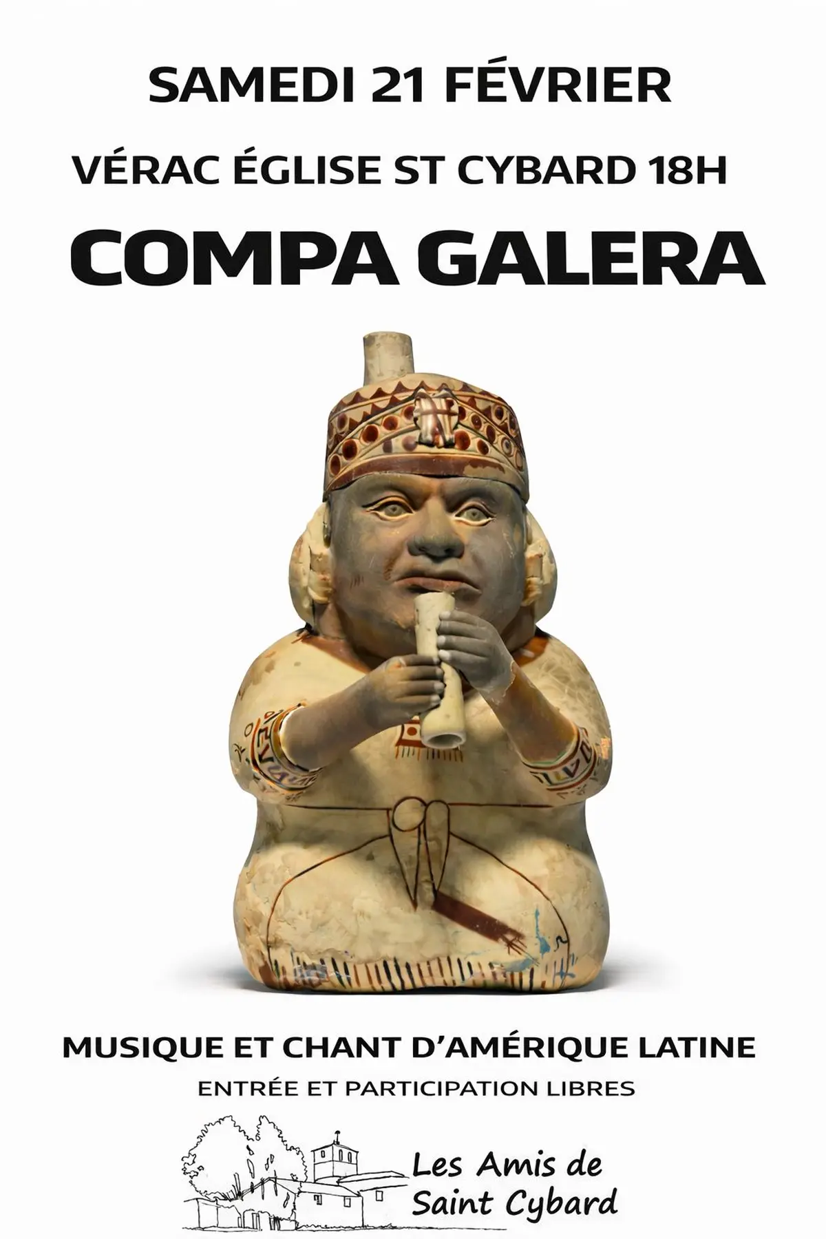 Récital COMPA GALERA : Musique et Chant d'Amérique Latine