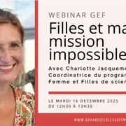 Webinar Gef - Filles et maths, mission impossible ?