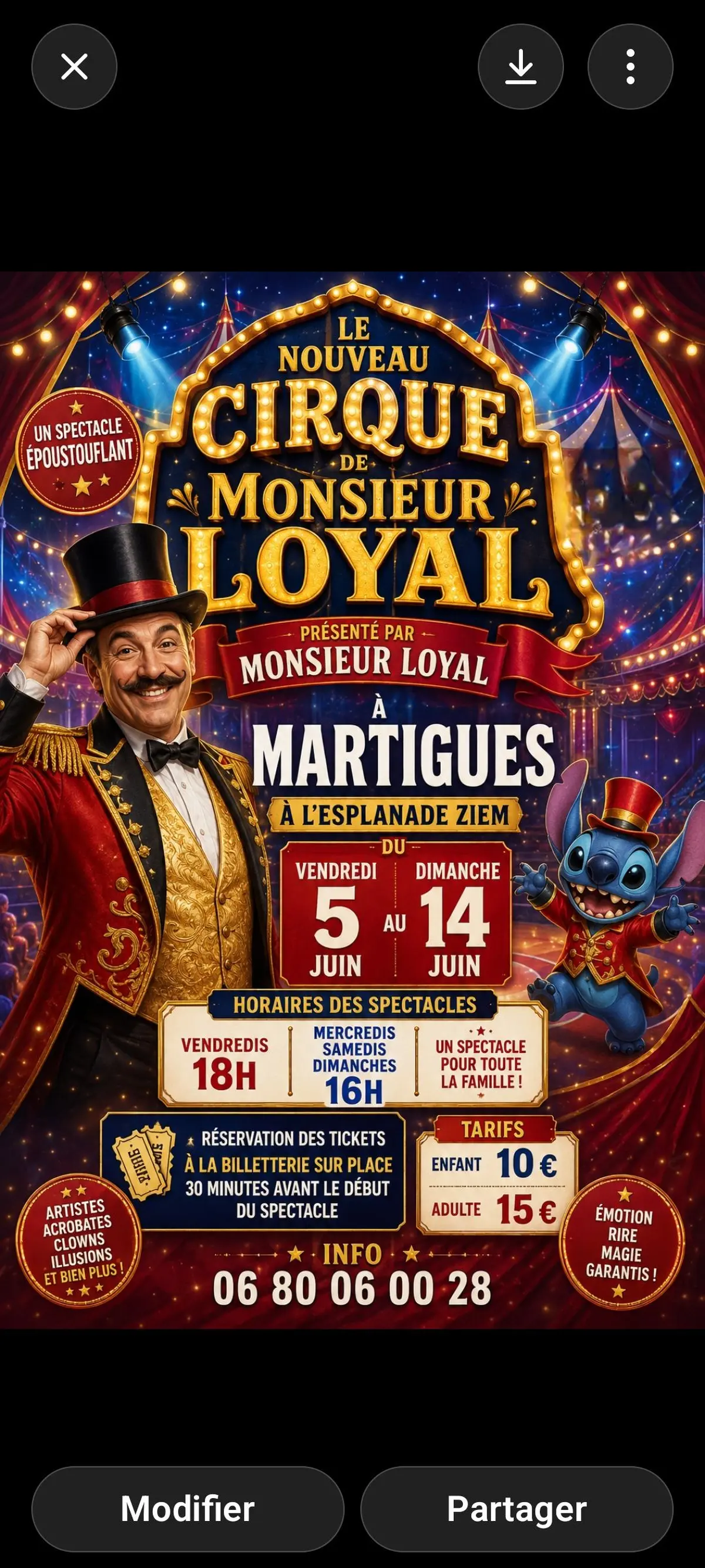 Cirque zavattony martigues 