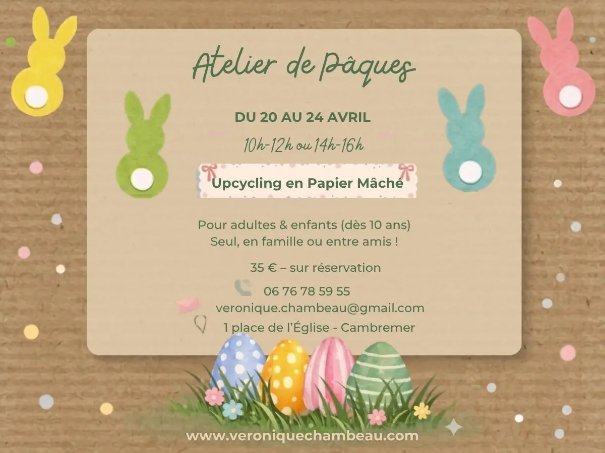 Stage de Pâques : Upcycling en papier mâché
