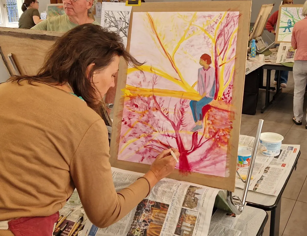 Cours de dessin et de peinture au Centre Socio Culturel de Sarrebourg