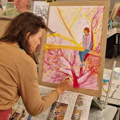 Cours de dessin et de peinture au Centre Socio Culturel de Sarrebourg