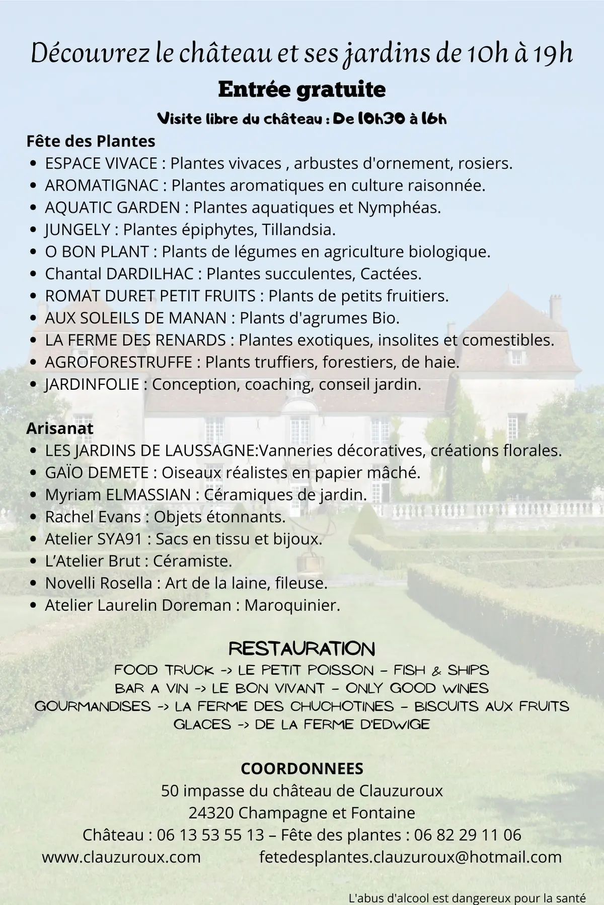 Fête des plantes au château de Clauzuroux