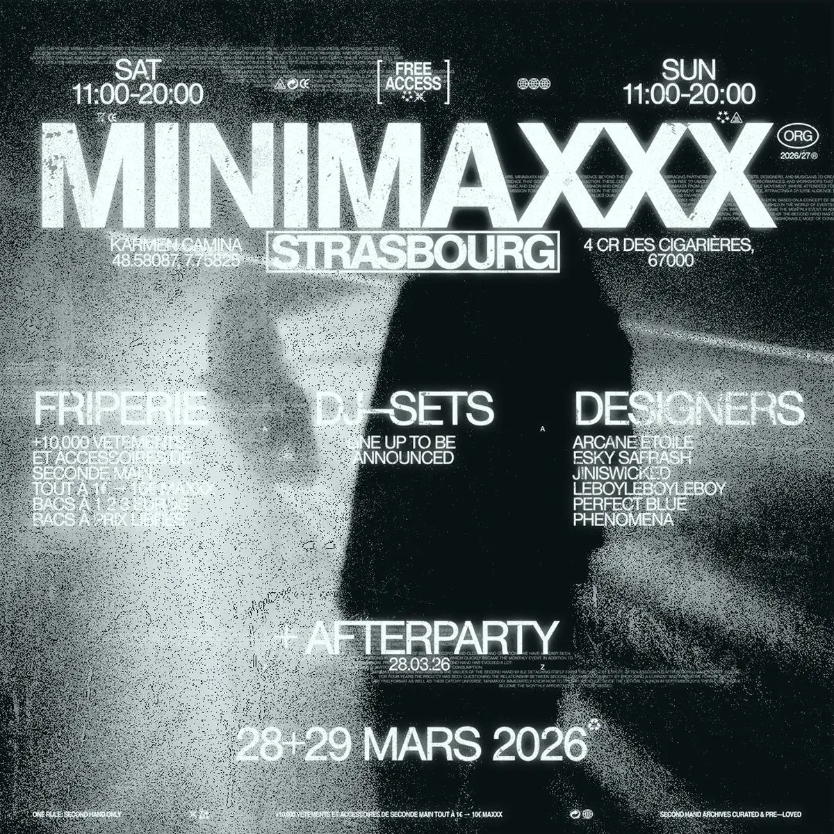 MINIMAXXX : Friperie + DJ-sets + Designers