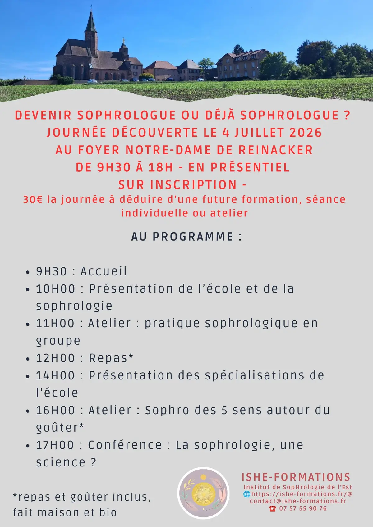 Journée découverte de l'Institut de Sophrologie de l'Est